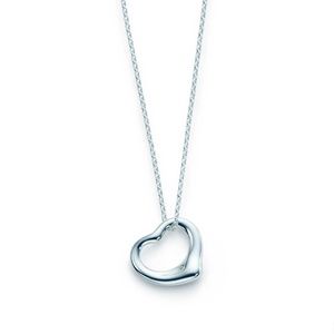 Tiffany&Co Elsa Peretti Silver Open Heart Pendant